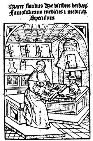 1100. XI - XII. Escrito "Macer Floridus".