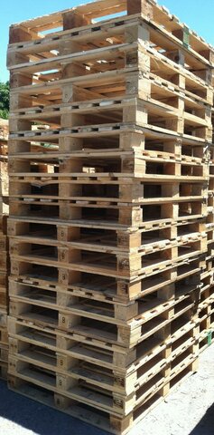 Pallet utilizado por primera vez