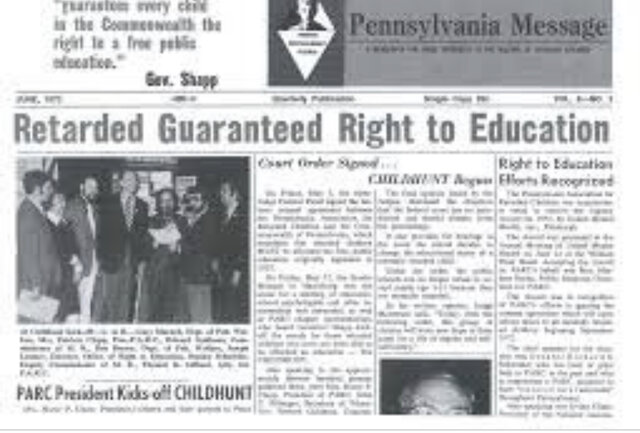 Pennsylvania Association for Retarded Children (PARC) Vs. Commonwealth of Pennsylvania