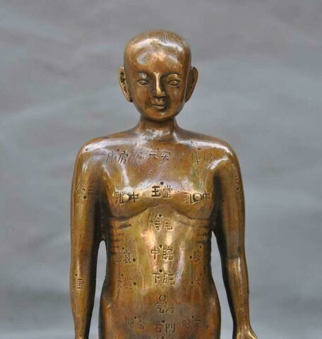 Acupuntura - Figuras de bronce