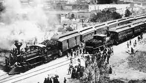 Llegada del ferrocarril a México