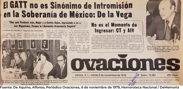 ♣ Adhesión de México al GATT