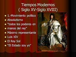 (Siglo XV a XVIII)