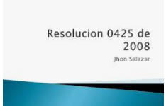 2008 RESOLUCIÓN 425
