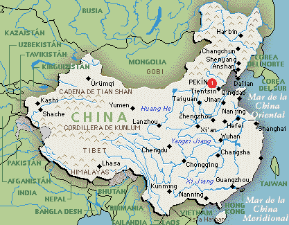 CHINA UBICACIÓN