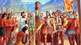 Timeline: Fundación de ciudades, fuertes y asentamientos, desde las distintas corrientes colonizadoras