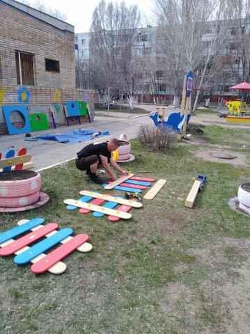 Установка нового игрового и спортивного оборудования