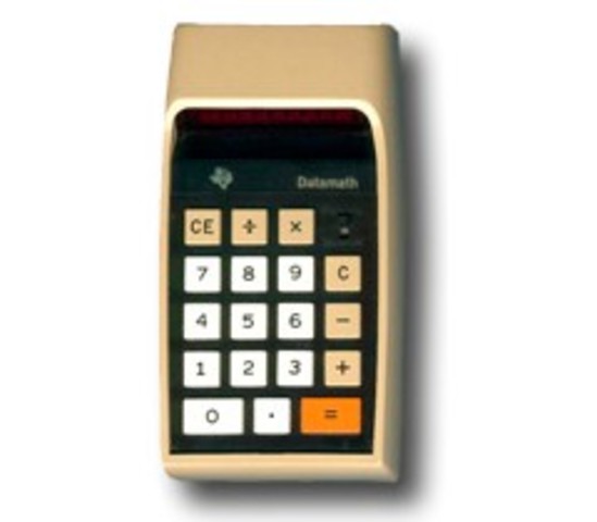Primera calculadora Texas Instruments.