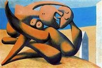 figures at the seaside