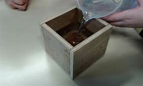 Materialización de la masa de un decímetro cubico de agua