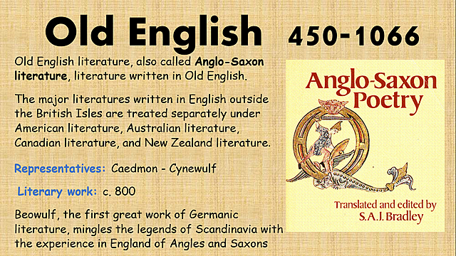 THE OLD ENGLISH PERIOD (439-1066)