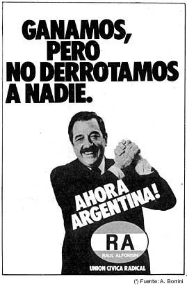 Asunción de Raúl Alfonsín y retorno a la democracia