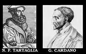N. Tartaglia y G. Cardano