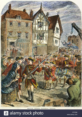 British Soldiers Occupy Boston