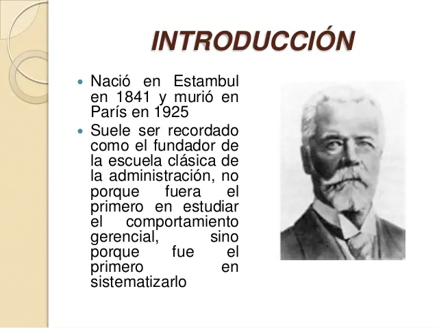 ESCUELA CLASICA HENRY FAYOL(1841-1925