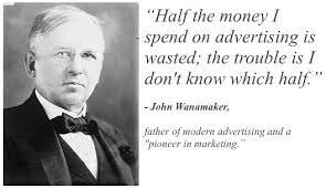 Jhon Wanamaker coloca la primera cartulina publicitaria