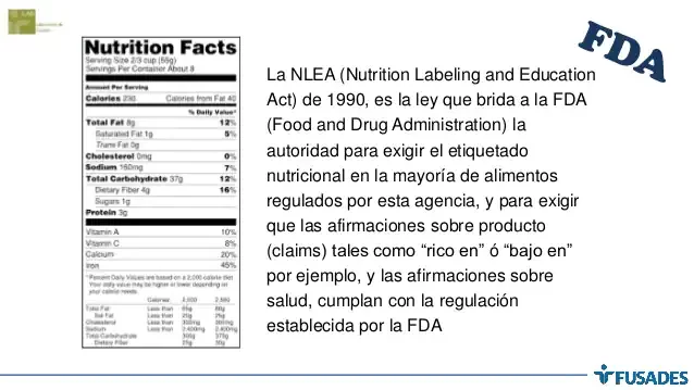 En Estados Unidos se promulga la Ley de Etiquetado con información