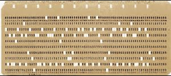 La primera tarjeta perforada