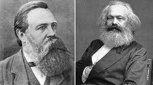 Socialista Científico Alemán "Karl Marx" y el Socialista Científico Británico "Friedrich Engels"