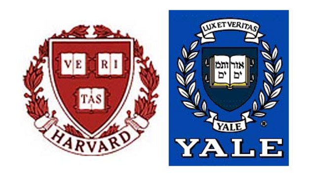 Harvard and Yale