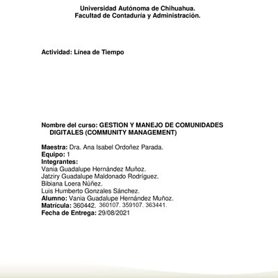 Timeline: Línea de Tiempo