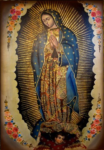 Aparición de la Vírgen de guadalupe