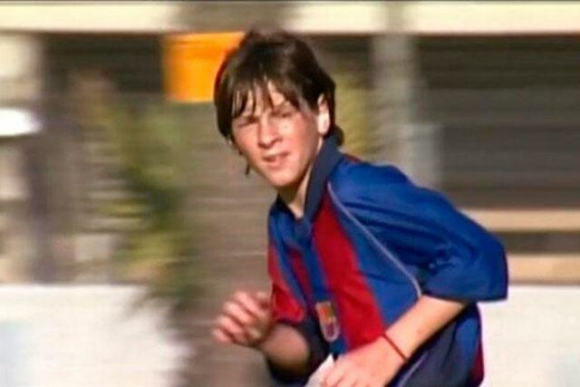 Arrival at Barcelona at the age of thirteen