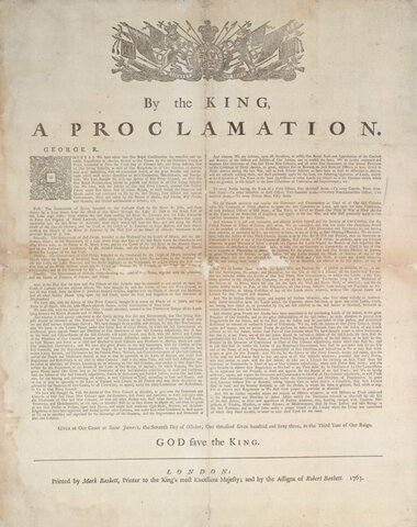 Proclamation of 1763