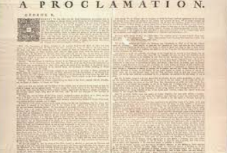 Proclamation of 1762