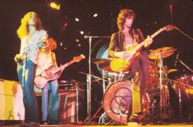 Led Zeppelin plays at their first gig