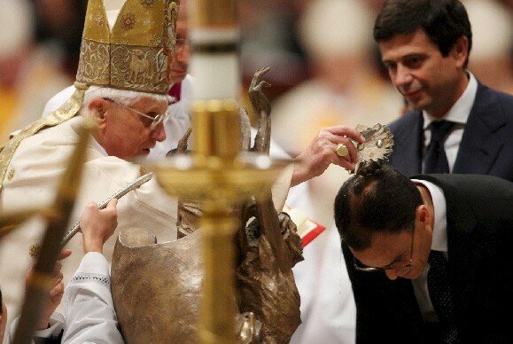 San Agustín  y el bautizo