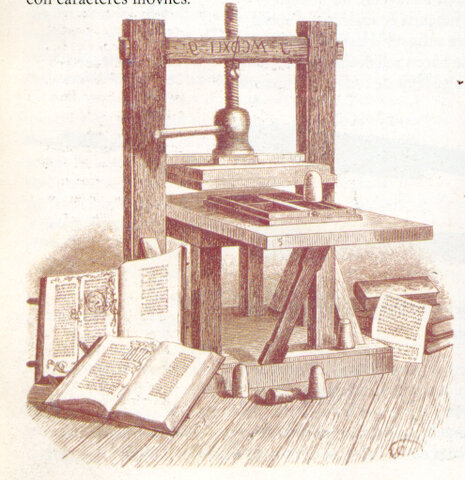 Gutenberg inventa la imprenta