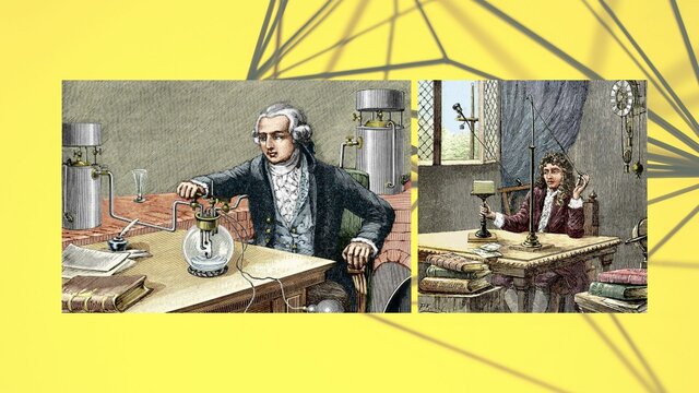 Christian Huygens y Robert Hooke