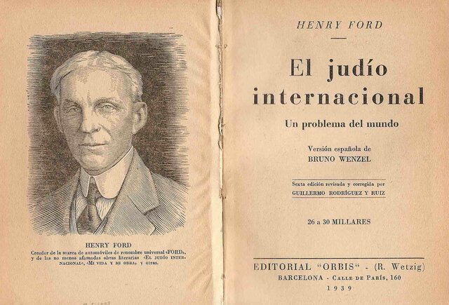 Henry Ford Publica El Judío Internacional.