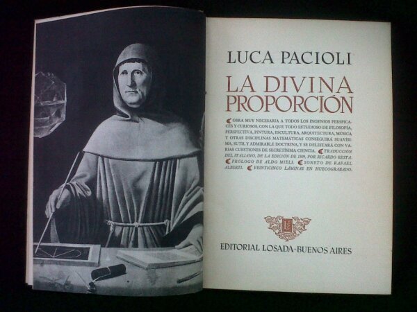 Primera edición del primer libro sobre Tenaduría, escrito por Fray Luca Pacciolo