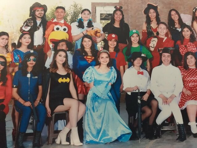 Día de las fotos con disfraces.