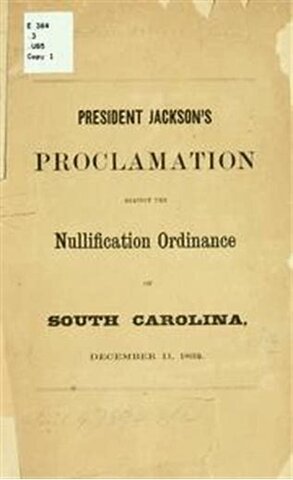 Jackson's Proclamation to the Citizens of South Carolina