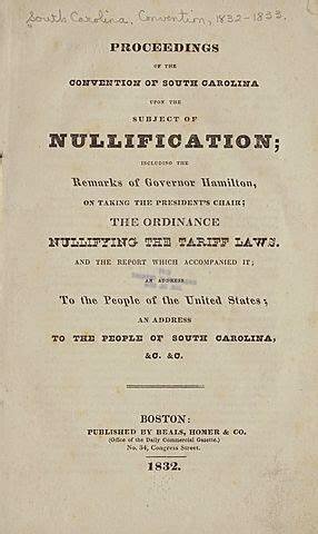 South Carolina's Ordinance of Nullification