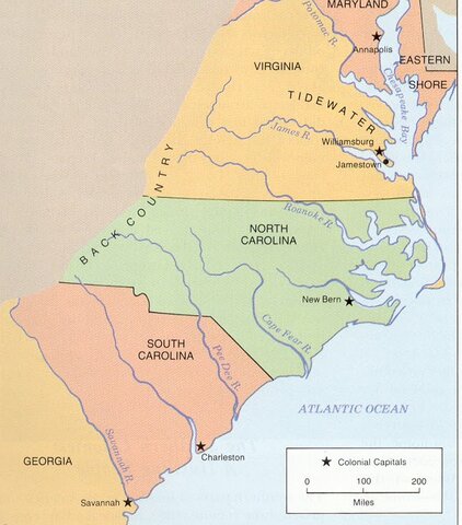 The Southern colonies