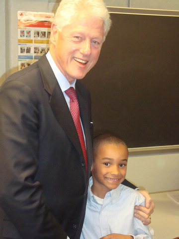 I met President Clinton