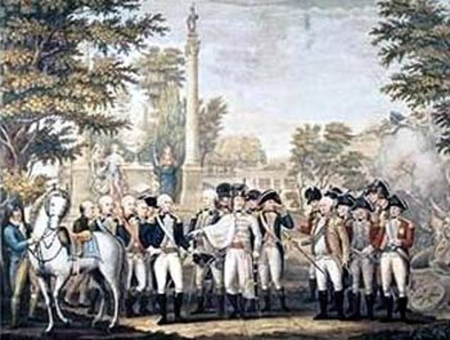 British Army surrenders at Yorktown
