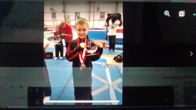 First gymnastics competition