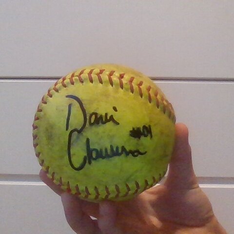 I started playing softball