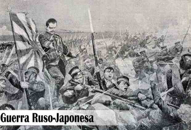 La guerra ruso-japonesa Русско-японская война en ruso y 日露戦争, Nichirosensō en japonés, (del 8 de febrero de 1904 al 5 de septiembre de 1905)
