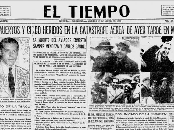 Fallecimiento de Carlos Gardel