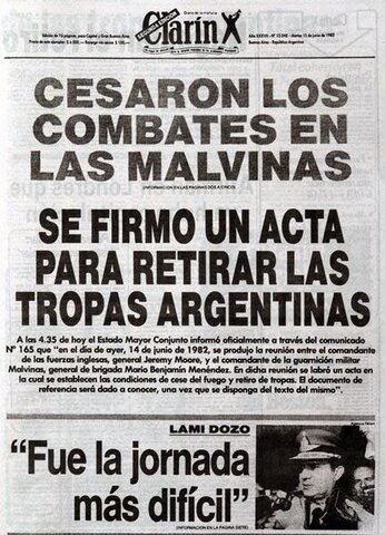 Argentina pierde la guerra