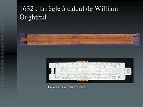 le règle a calculer