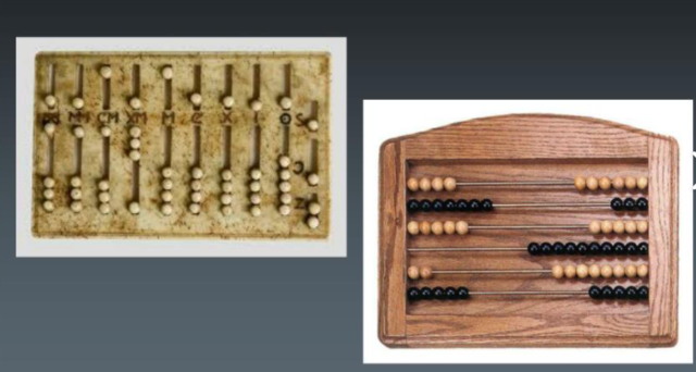 Les premiers instruments servant à calculer