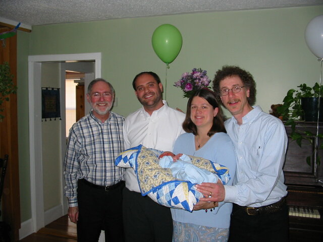 First child, Caleb, born