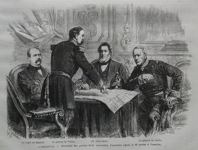 Signature de l'Armistice avec Bismarck